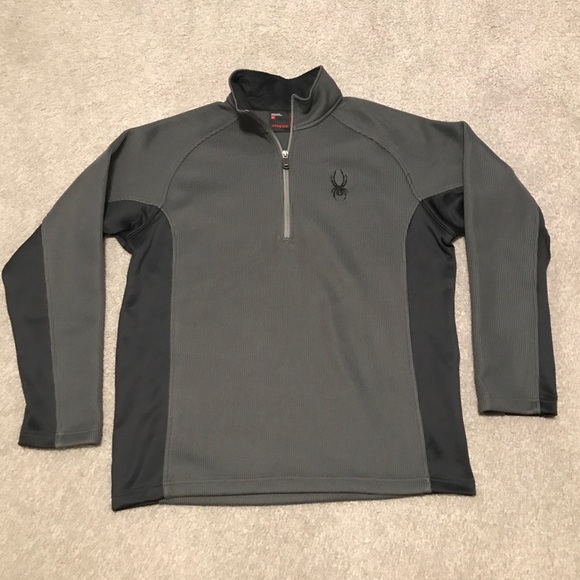 SPYDER quarter zip knit sweater, NWOT - Picture 4 of 9
